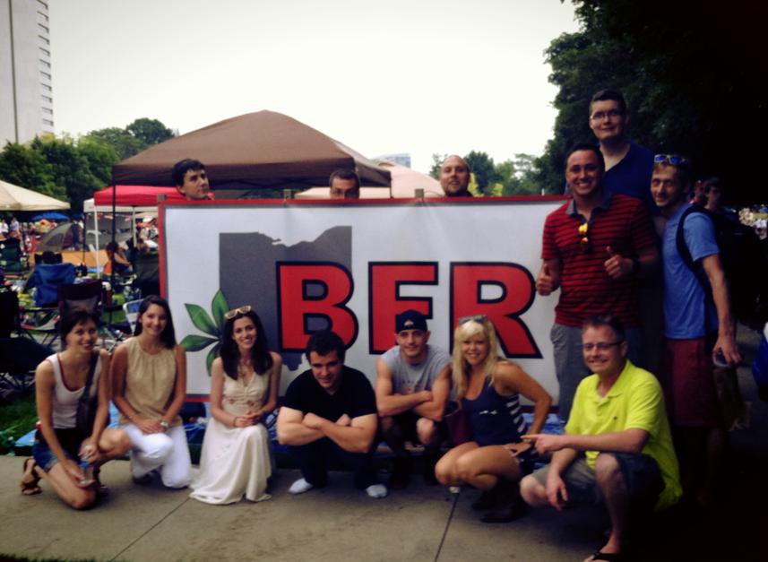 Members of the Collegiate Recovery Community at a 4th of July celebration. Credit: Courtesy of Sarah Nerad