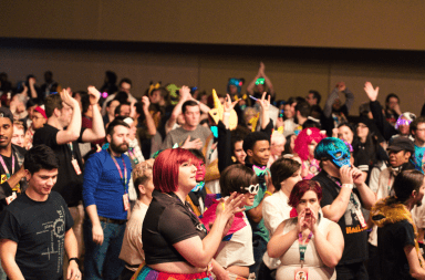 Congoers attend the Ohayocon 2019 at the Hyatt Regency and Greater Columbus Convention Center. Credit: courtesy of Katie Phelps