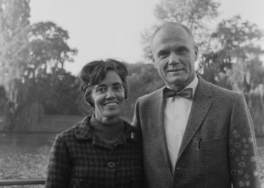 Annie Glenn and astronaut and former Ohio Sen. John Glenn pose during their visit to the Netherlands Oct. 9, 1965. Credit: National Archives of Netherland/Anefo photo collection
