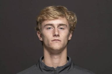 Ohio State men's tennis player Cannon Kingsley won the 2020 ITA National Rookie of the Year. Credit: Courtesy of Ohio State Athletics