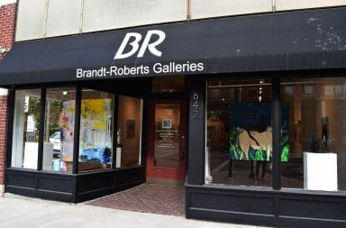 the front door of the Brandt-Roberts Galleries