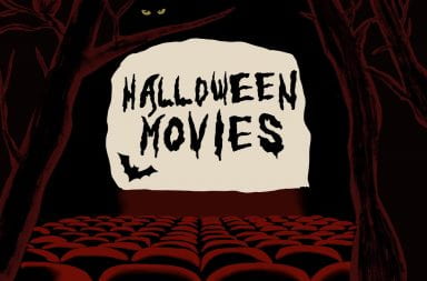 a graphic that says halloween movies