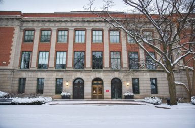 Photo of Bricker Hall, Winter