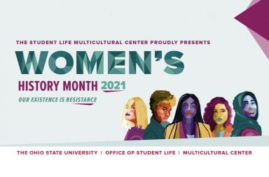 the women's history month graphic