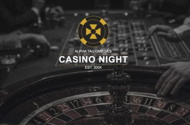 casino night graphic for the Alpha Tau Omega's philanthropy event