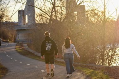 While Ohio State’s campus is nestled in Columbus, the city has a significant amount of picturesque scenery, including the lower Olentangy Trail (above). Credit: Zachary Rilley | Lantern File