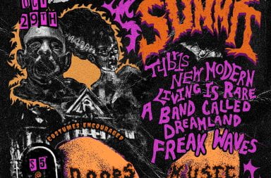 The promotional poster for "A Spooky Summit," a concert that will be hosted by the Music Industry Club at Summit Music Hall Sunday. Credit: Courtesy of Music Industry Club