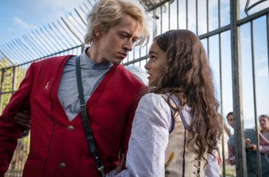 Tom Blyth, left, and Rachel Zegler in "The Hunger Games: The Ballad of Songbirds & Snakes." (Murray Close/Lionsgate/TNS)