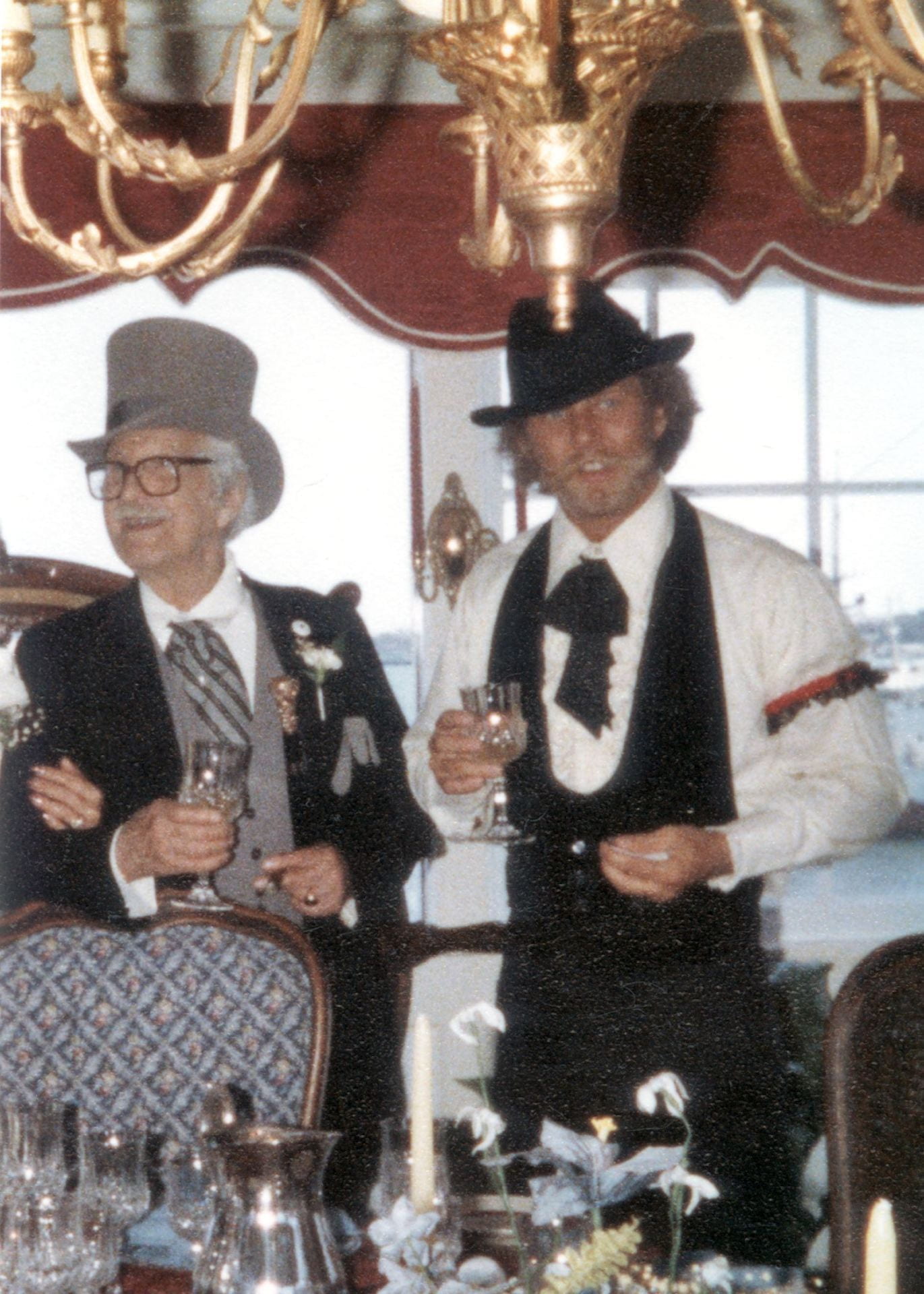 Magician Richard Turner (right) with Dai Vernon (left), one of the most well-known 20th century magicians and Turner's card mentor, in 1982. Credit: Richard Turner