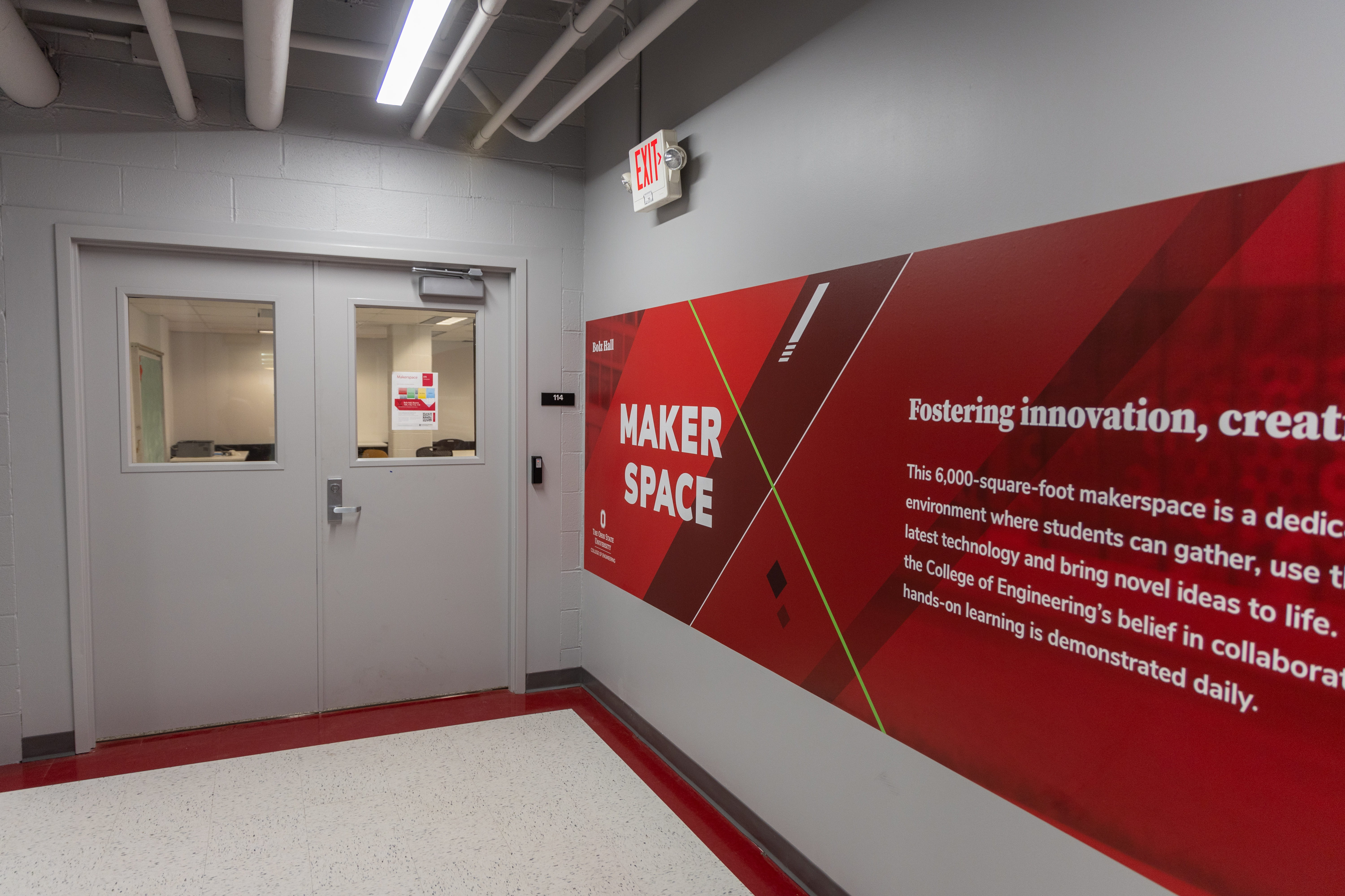The Makerspace, located inside Bolz Hall, is a hands-on learning area and lab. Credit: Caleb Blake | Photo Editor