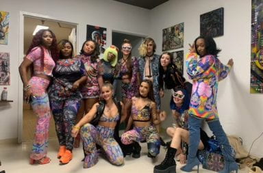 Sublime Synergy founder Jenna Alexander poses alongside models wearing Soul Vision clothing pieces. Soul Vision is one of four local designers that will be featured in the upcoming “Do you have the vision?” fashion show on Saturday. Credit: Cornell Tally