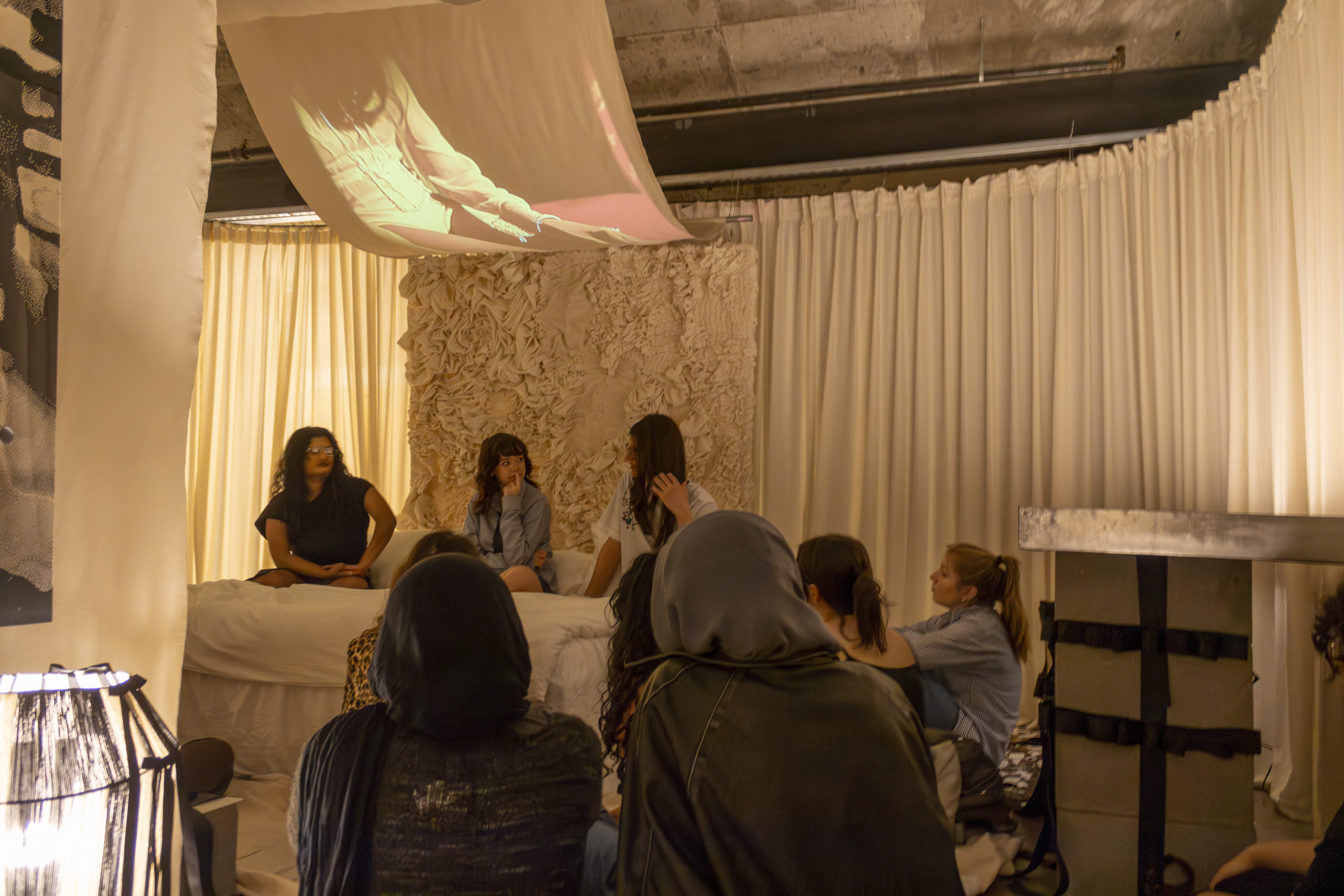 Another look inside Knowlton Hall's Banvard Gallery's new exhibit, titled "Girlroom." Credit: Sandra Fu | Lantern Reporter
