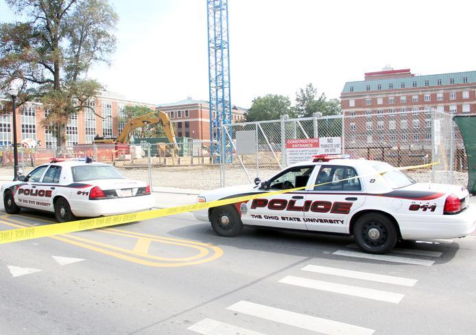 An attempted armed robbery reported on Woody Hayes Drive led to University Police issuing a public safety notice for Ohio State's campus Monday evening. Credit: Daniel Chi / For The Lantern