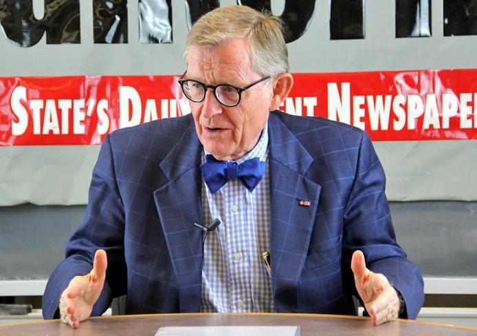 Former OSU president E. Gordon Gee in a Sept. 10 interview with The Lantern. Credit: Lantern file photo