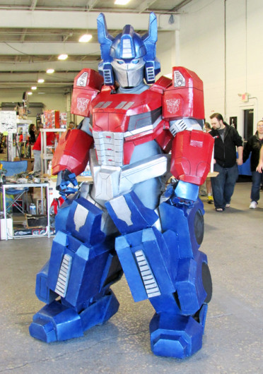 Eric Moran, from Philadelphia, dons his Optimus Prime costume, from the movie ‘Transformers.’ Credit: Courtesy of Lamont Abrams 