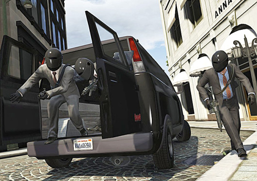 A screen shot from the game ‘Grand Theft Auto V,’ which was released Sept. 17 and made around $800 million its first day.  Credit: Courtesy of MCT 