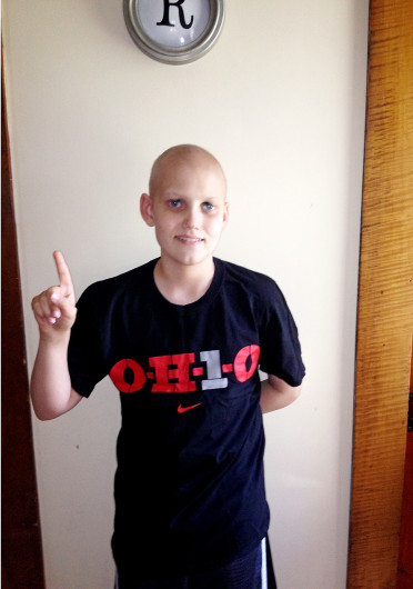 Grant Reed, age 12, and his family will attend the OSU football game against the Buffalo Bulls Saturday at Ohio Stadium. Photo courtesy of Troy Reed.