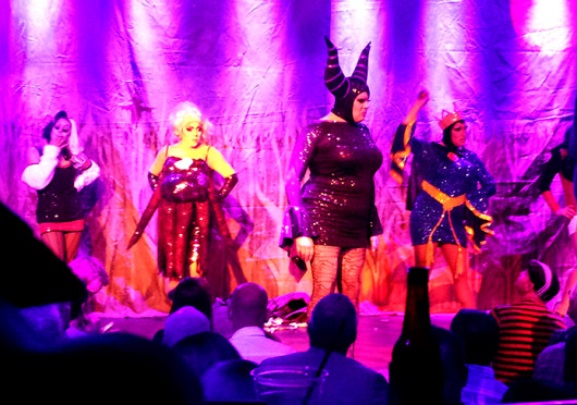 A group of performers during Nina West's Heels of Horror VI at Axis Nightclub, which is scheduled to run select dates until Nov. 2.  Credit: Breanna Soroka / Senior Lantern reporter