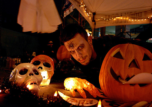 Brad Stickley poses at HighBall Halloween 2012. This year HighBall Halloween is slated to take place Oct. 25 and 26.  Credit: Lantern file photo 
