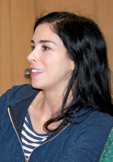 Comedian Sarah Silverman answers questions in an interview with The Lantern before her performance Nov. 1 at Mershon Auditorium. Credit: Ryan Robey / For The Lantern 