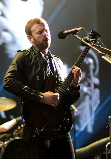 Frontman Caleb Followill of Kings of Leon performs at the Schottenstein Center Feb. 18.  Credit: Shelby Lum / Photo editor