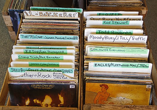 Vinyl records at Used Kids Records, located at 1980 N. High St.  Credit: Ritika Shah / Asst. photo editor