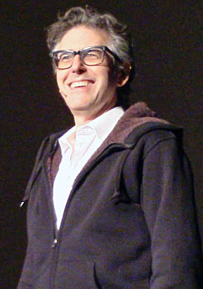Ira Glass, host of NPR’s ‘This American Life,’ speaks to students in the Archie M. Griffin West Ballroom during the OUAB-sponsored event ‘Reinventing radio with Ira Glass’ March 2.  Credit: andrea henderson / Asst. multimedia editor 