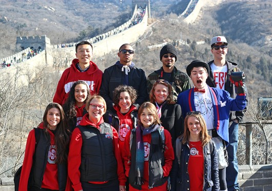 Nearly 30 OSU students involved in the performing arts went to China from March 7-17 to showcase their work for audiences.  Credit: Courtesy of Bob Eckhart