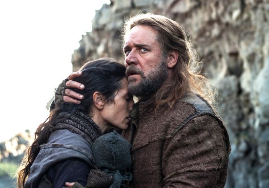 Jennifer Connelly (left) as Naameh and Russell Crowe as Noah in 'Noah,' which released nationwide March 28. Credit: Courtesy of MCT