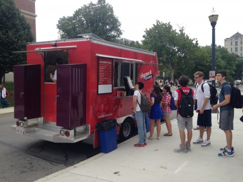 OSU's Thyme and Change food truck serves the Ohio State community Sept. 10, 2014. Credit: Daniel Bendtsen / Asst. arts editor