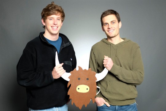 Brooks Buffington (left) and Tyler Droll created Yik Yak, a social media application that allows users to communicate anonymously within their community. Credit: Courtesy of Yik Yak