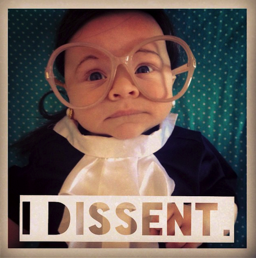 Credit: Courtesy of Kate Livingston Sycamore Livingston dressed as Ruth 'Baby' Ginsburg