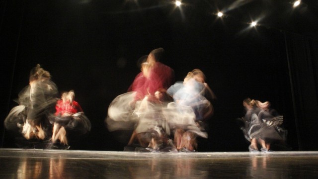 Participants in this year's "Dance Downtown" rehearse Tuesday at Capitol Theatre. Credit: Jon McAllister / Asst. photo editor