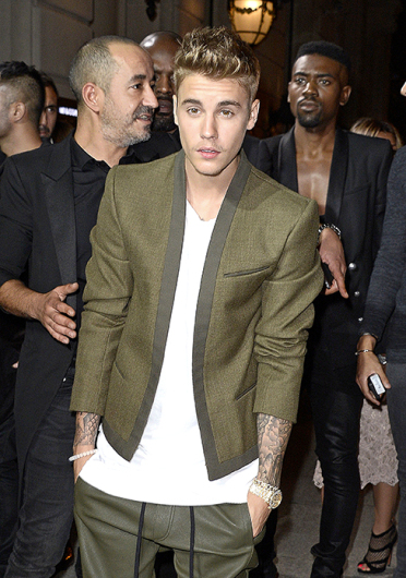 Justin Bieber attends CR Fashion Book Number 5 Launch Party on Oct. 1 In Paris. Credit: Courtesy of TNS