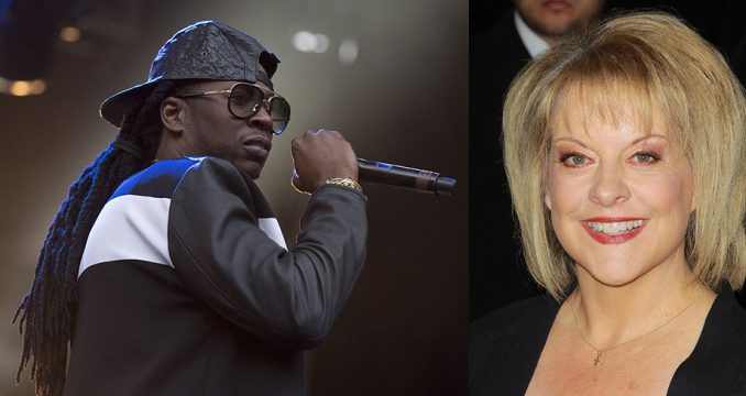 2 Chainz and Nancy Grace participated in a debate about marijuana legalization earlier this month. Credit: Courtesy of TNS.