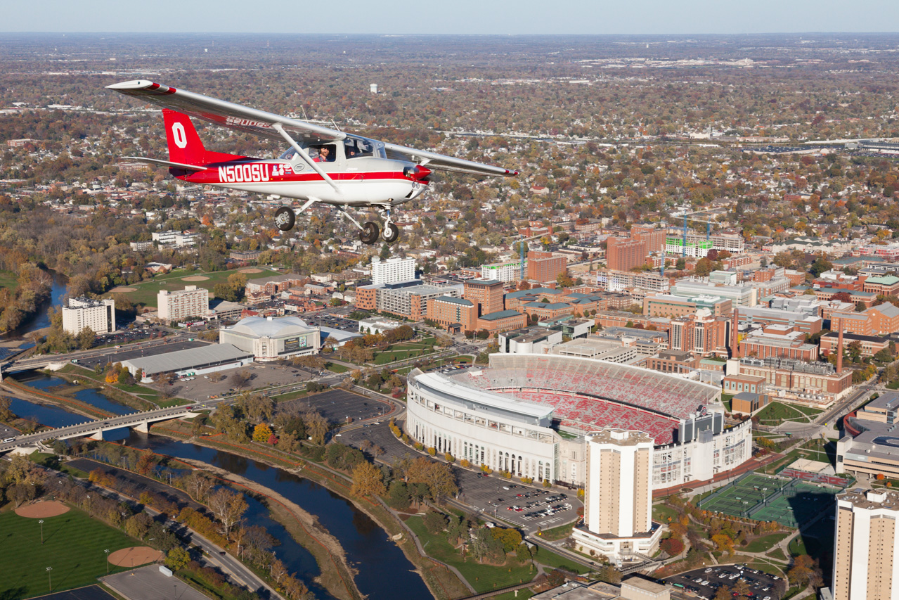 The Ohio State University Airport received a $10 million donation from the Austin E. Knowlton Foundation. Courtesy of Allison Dennis