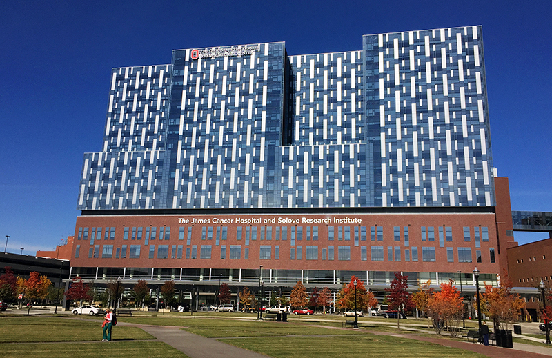 The Wexner Medical Center is located on Ohio State's South Campus at 410 West 10th Ave. Credit: William Kosileski | Lantern Reporter. 