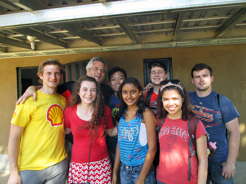 An Ohio State student team traveled to Honduras in January to participate in the Honduras Sustainable Housing Project. Credit: Courtesy of Kelsey Rumburg