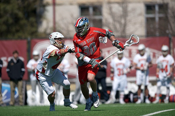OSU junior midfielder Johnny Pearson (30) during a game on March 19 in Denver. Credit: Courtesy of OSU