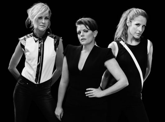 Martie Maguire, Natalie Maines and Emily Robison of Dixie Chicks. Credit: Courtesy of TNS 