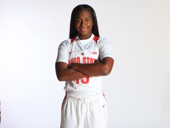 Ohio State transfer guard Linnae Harper debuting this winter in Scarlet and Gray. Credit: OSU Athletics