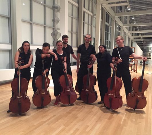 Members of CellOhio perform at the Wexner Center for the Arts student party. Credit: Courtesy of Destiny Lee