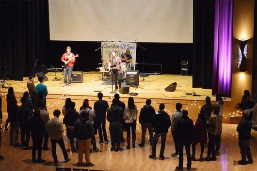 A local band performs at last year's Battle of the Bands in the Ohio Union. Credit: Courtesy of Gabby Taphorn